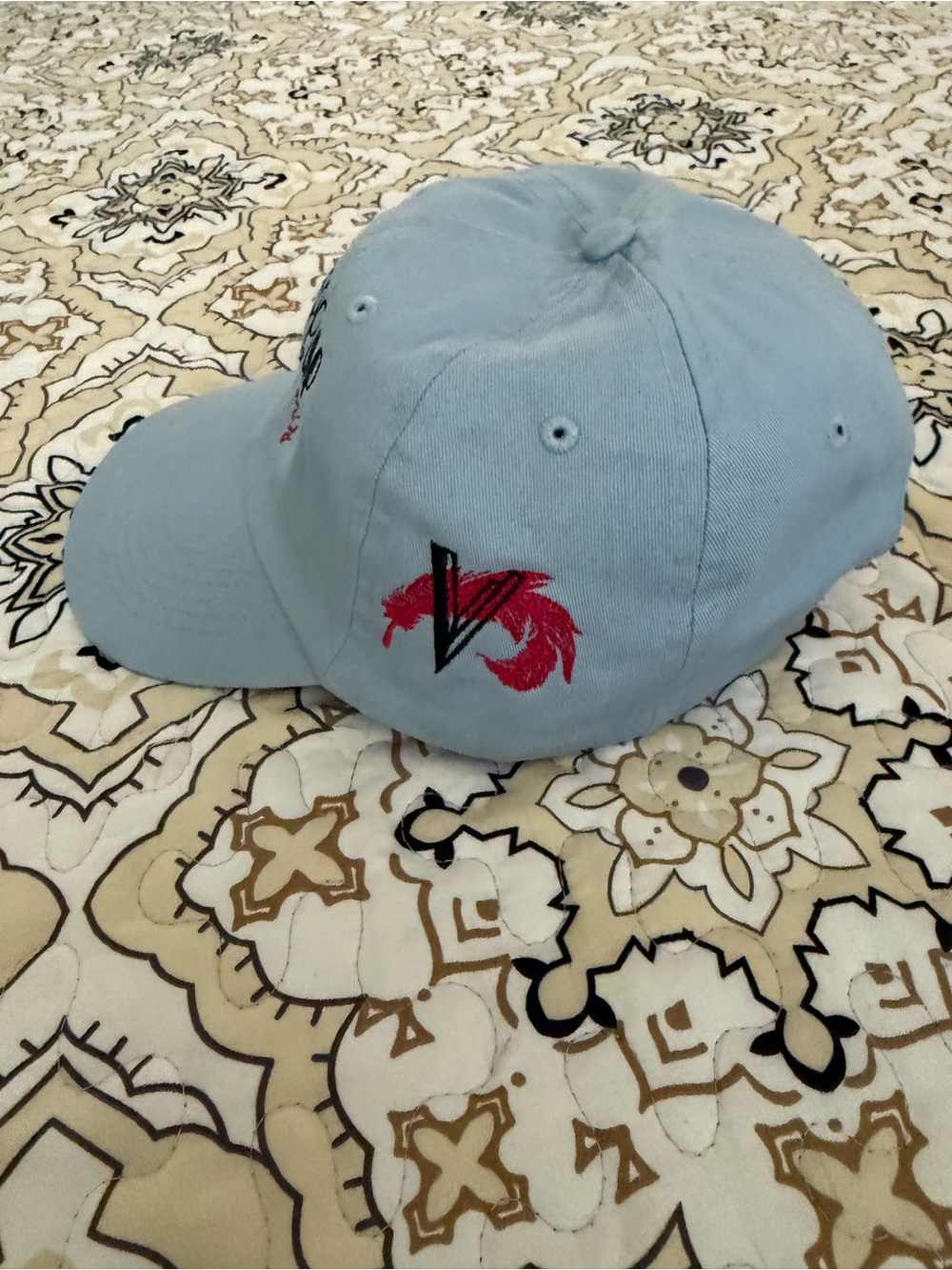Vanderpump Paris & Caesars Entertainment Denim Hat Adjustable Strap Cotton Mint - Picture 2 of 6